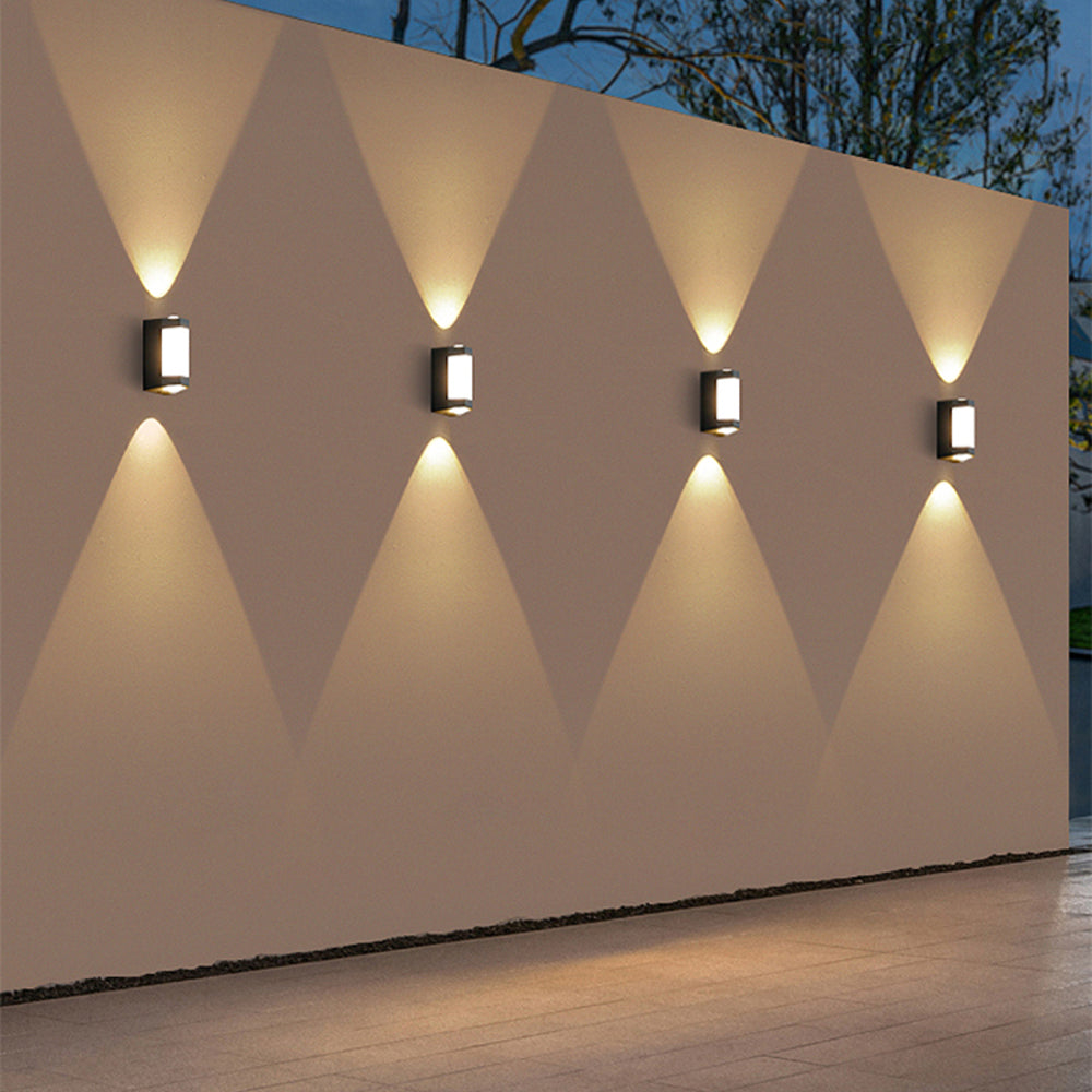 Buitenlamp Up Down LED IP65 Waterdicht Zwart Wit Gevelverlichting 10W | Restfield