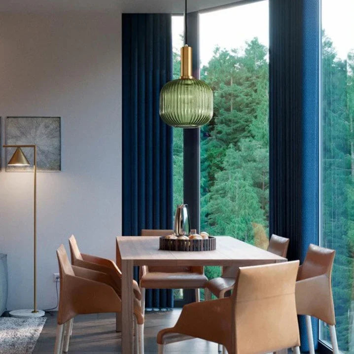 Hanglamp Gekleurd Glas Retro Nordisch E27 Wit Groen Roze Ø13 Ø30 Eetkamer | Restfield